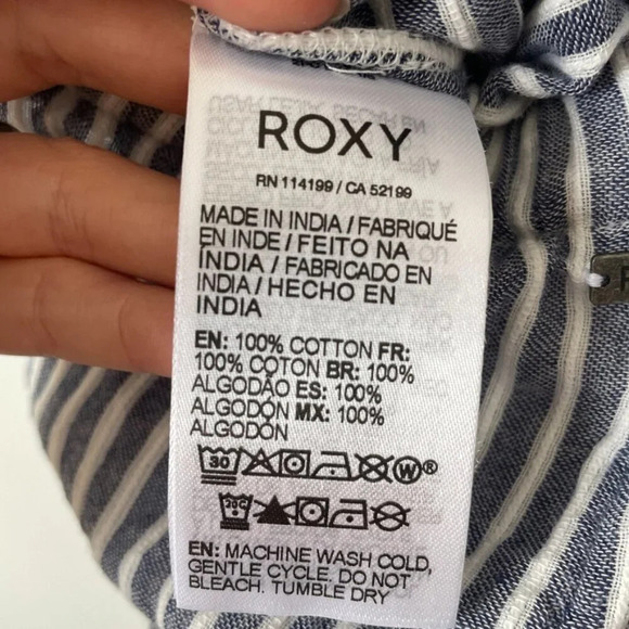 Roxy Striped Jumpsuit in Navy and White - Picture 9 of 9